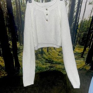 Knit sweater size L-XL flowy